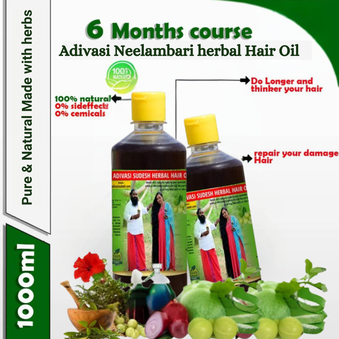 # INDIA'S NO.1 PRODUCT Adivasi Neelambari ayurveda Hair Oil ⭐️⭐️⭐️⭐️⭐️(4.5/5) By 2000+ Customers